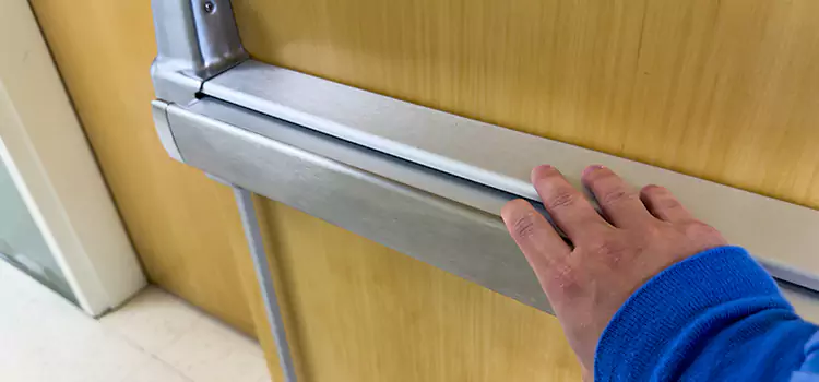 Installing a Push Bar on a Door Doral